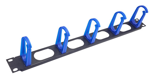 SUNPU 19-inch 1U Metal Cable Manager with 5 Plastic Rings catalogue model SP-CM-22