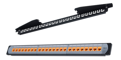 SUNPU 19-inch 1U Cat5e/Cat6/Cat6A UTP 24-Port Patch Panel catalogue model series 07