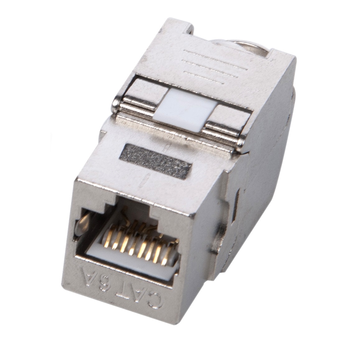 Shielded SUNPU Cat6A 180-degree toolless keystone jack
